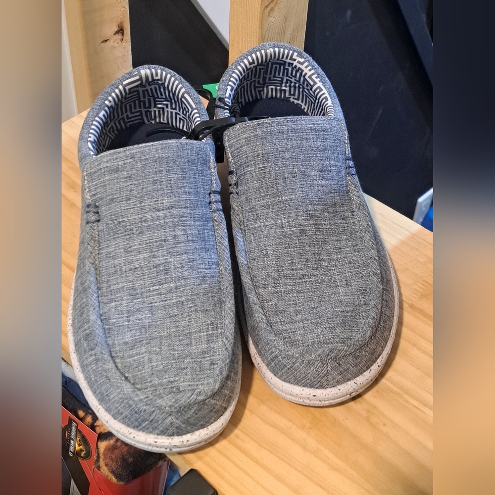 George Mens Memory Foam Slip-On Shoes - Blue